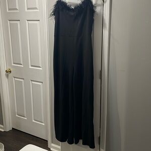 Forever 21 adjustable straps wide leg jumpsuit